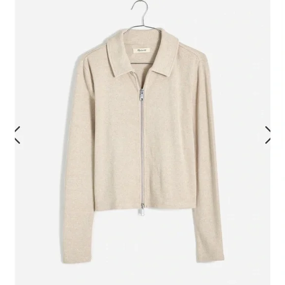 Madewell Ribbed Zip-Front Long Sleeve Tee - Picture 8 of 8